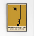 Minimalist geometric Bauhaus exhibition art print