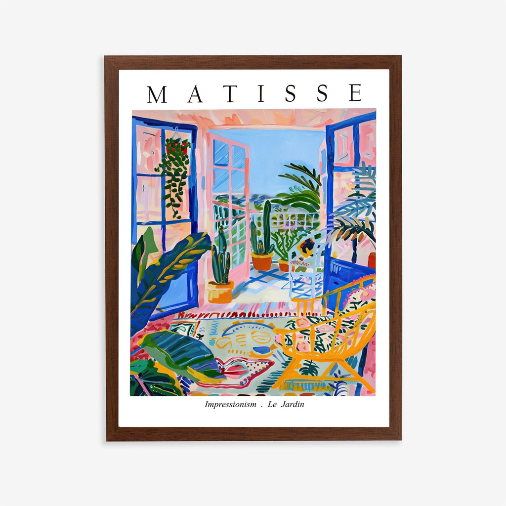 Matisse Le Jardin Exhibition Poster - Colorful Balcony Wall Art