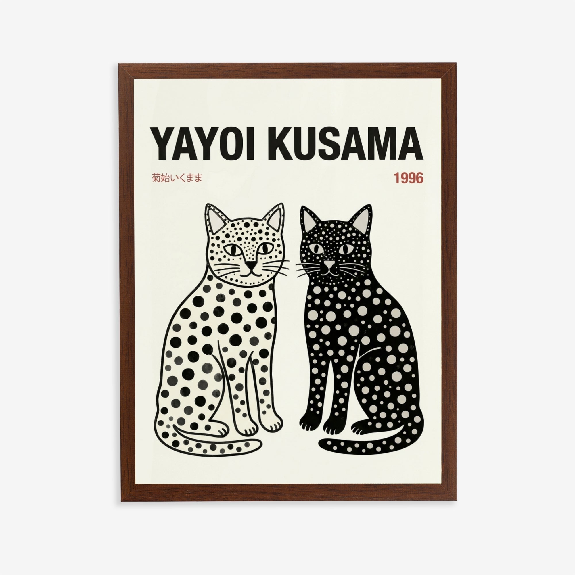 Yayoi Kusama Cats Tokyo 1996 Poster
