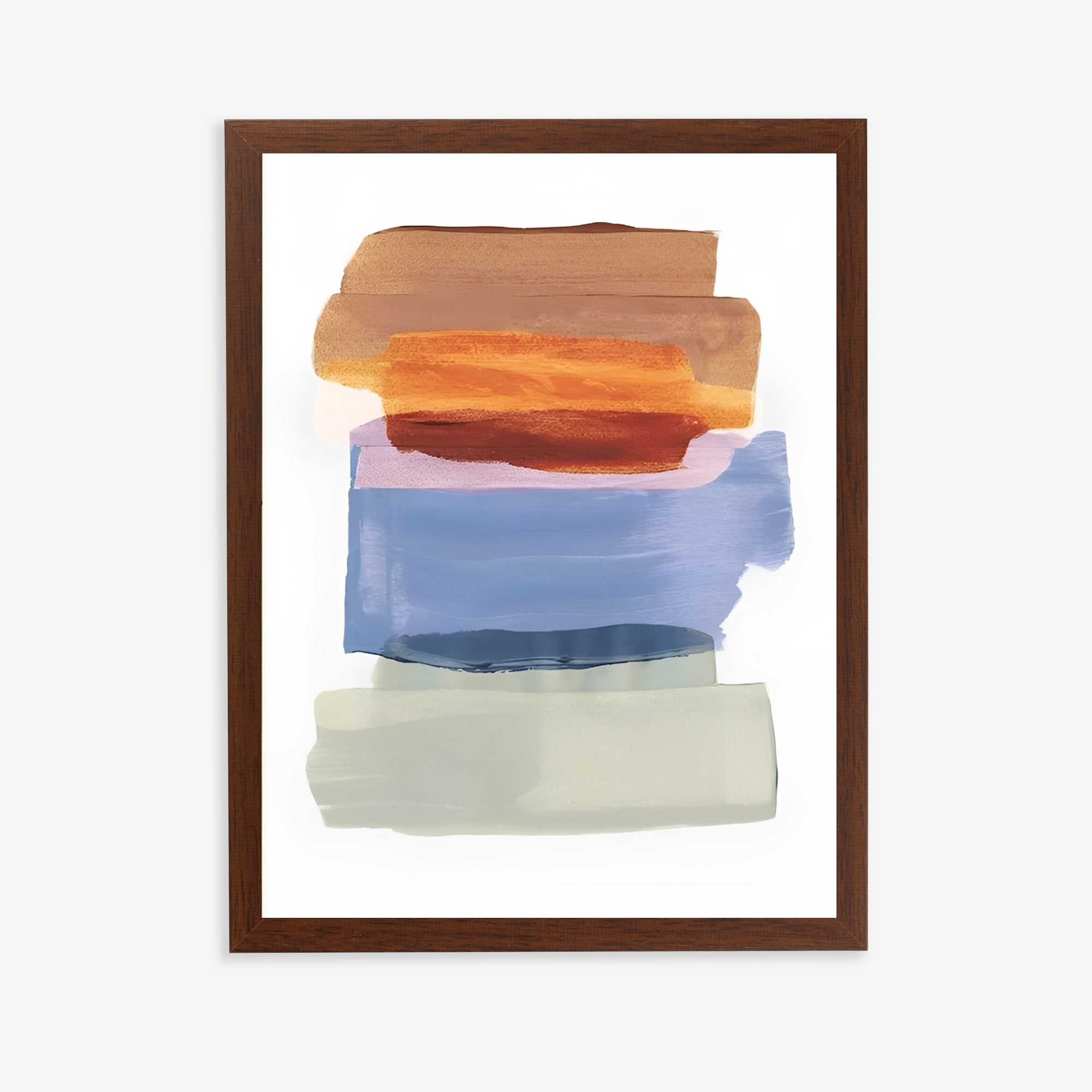 Abstract color block wall art print
