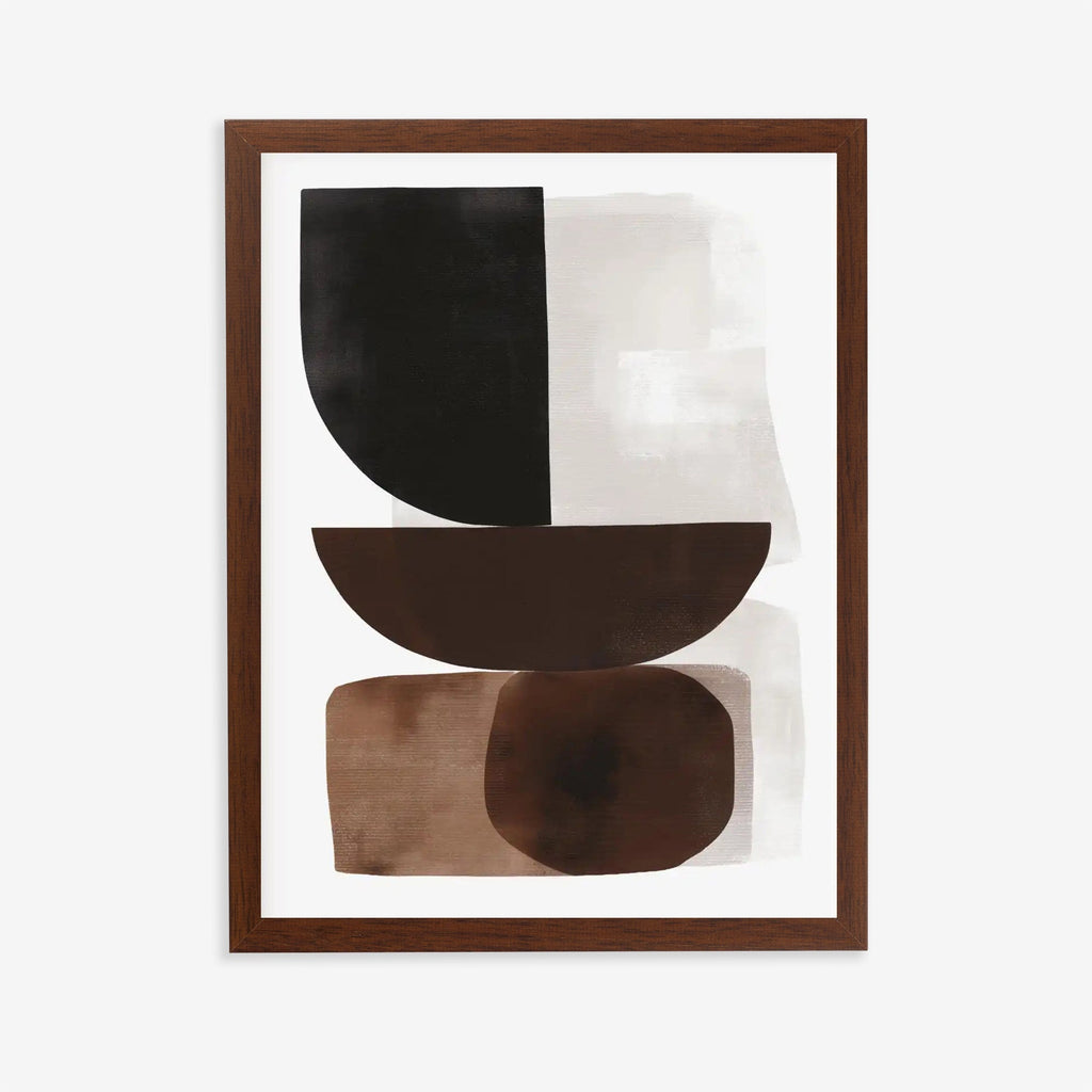Abstract wall art in neutral tones
