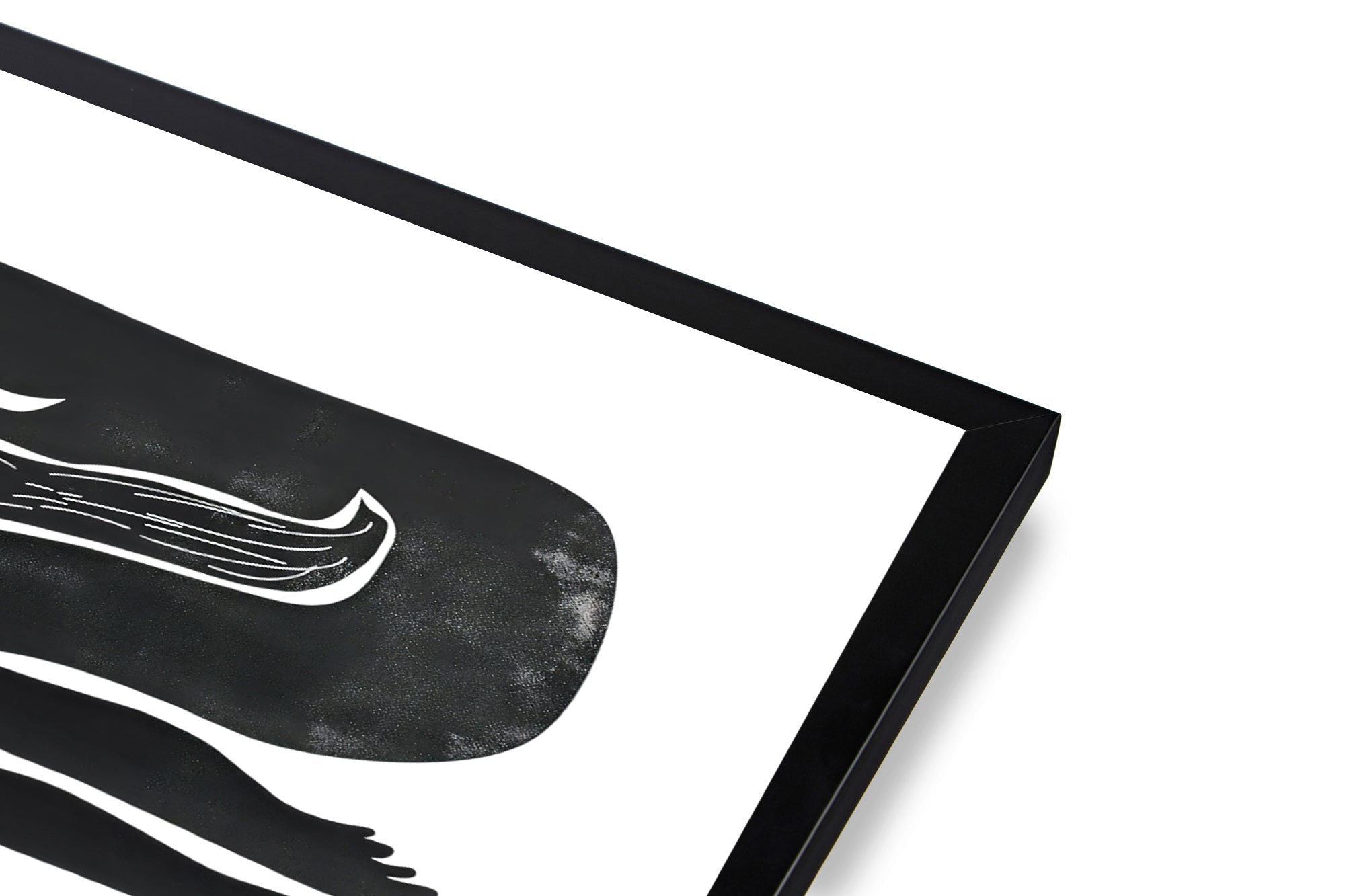 Abstract Minimalist Black Line Art Print