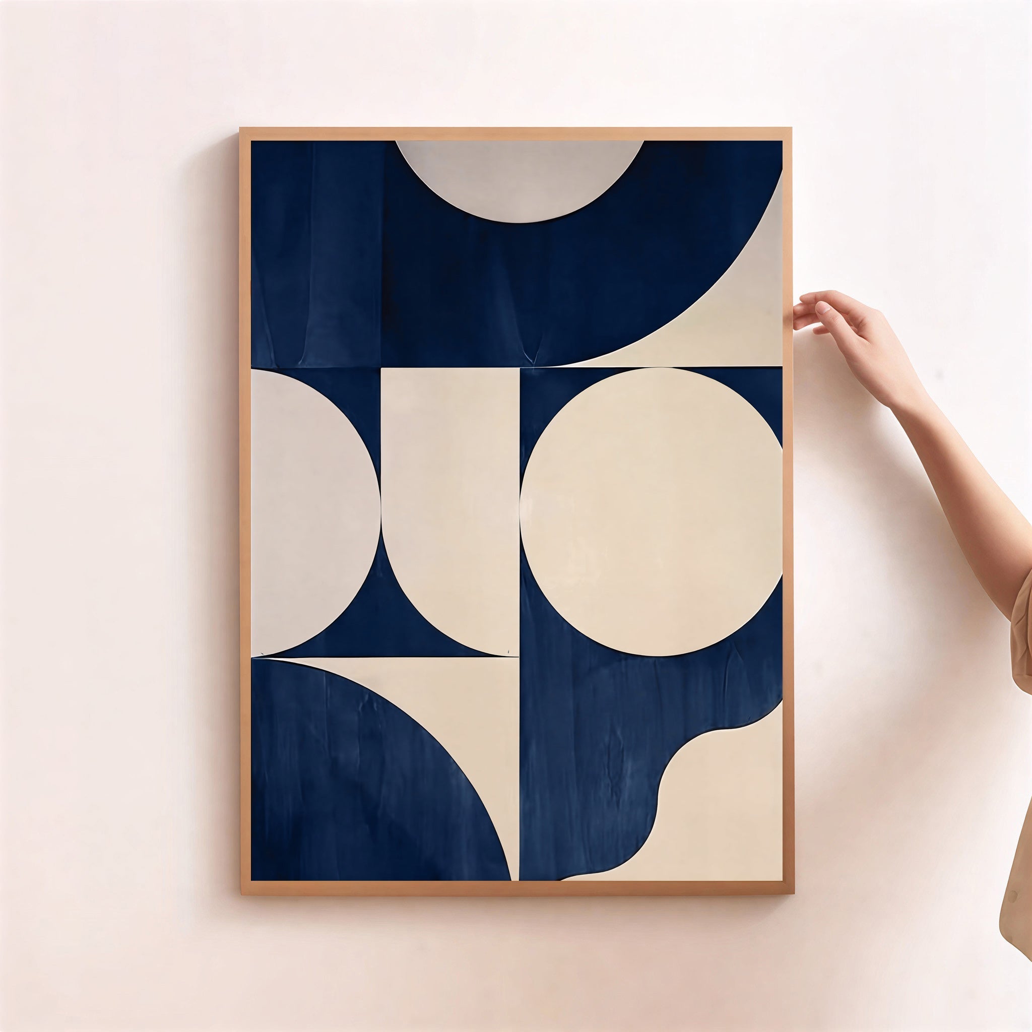 Modern geometric abstract wall art print