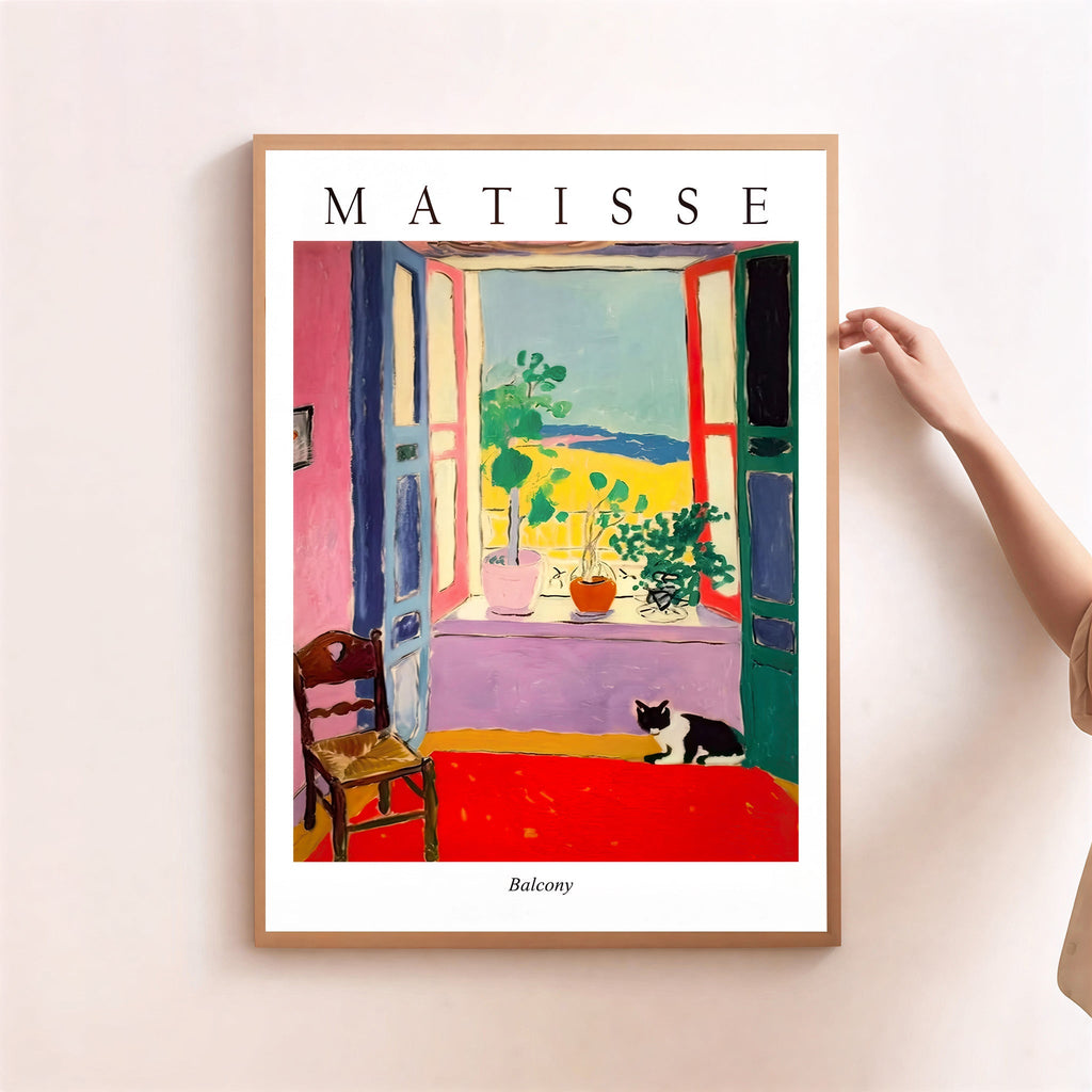 Matisse style balcony art print