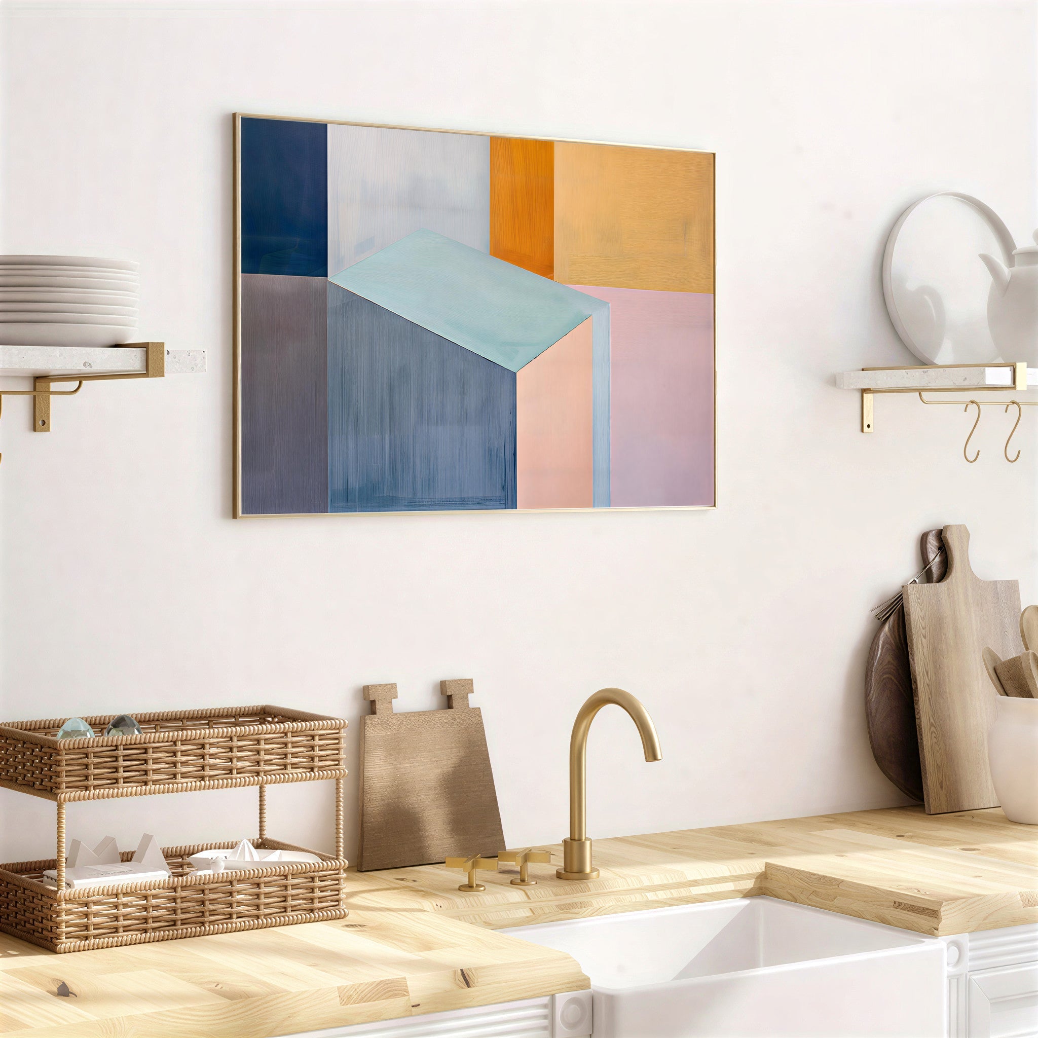 Geometric Abstract Wall Art Print