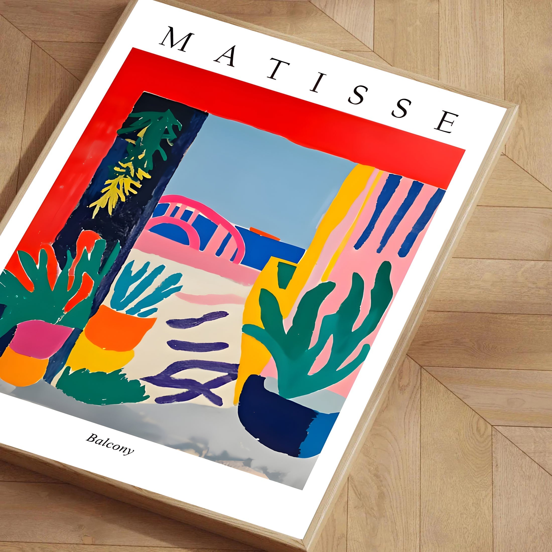 Henri matisse inspired interior plant artwork