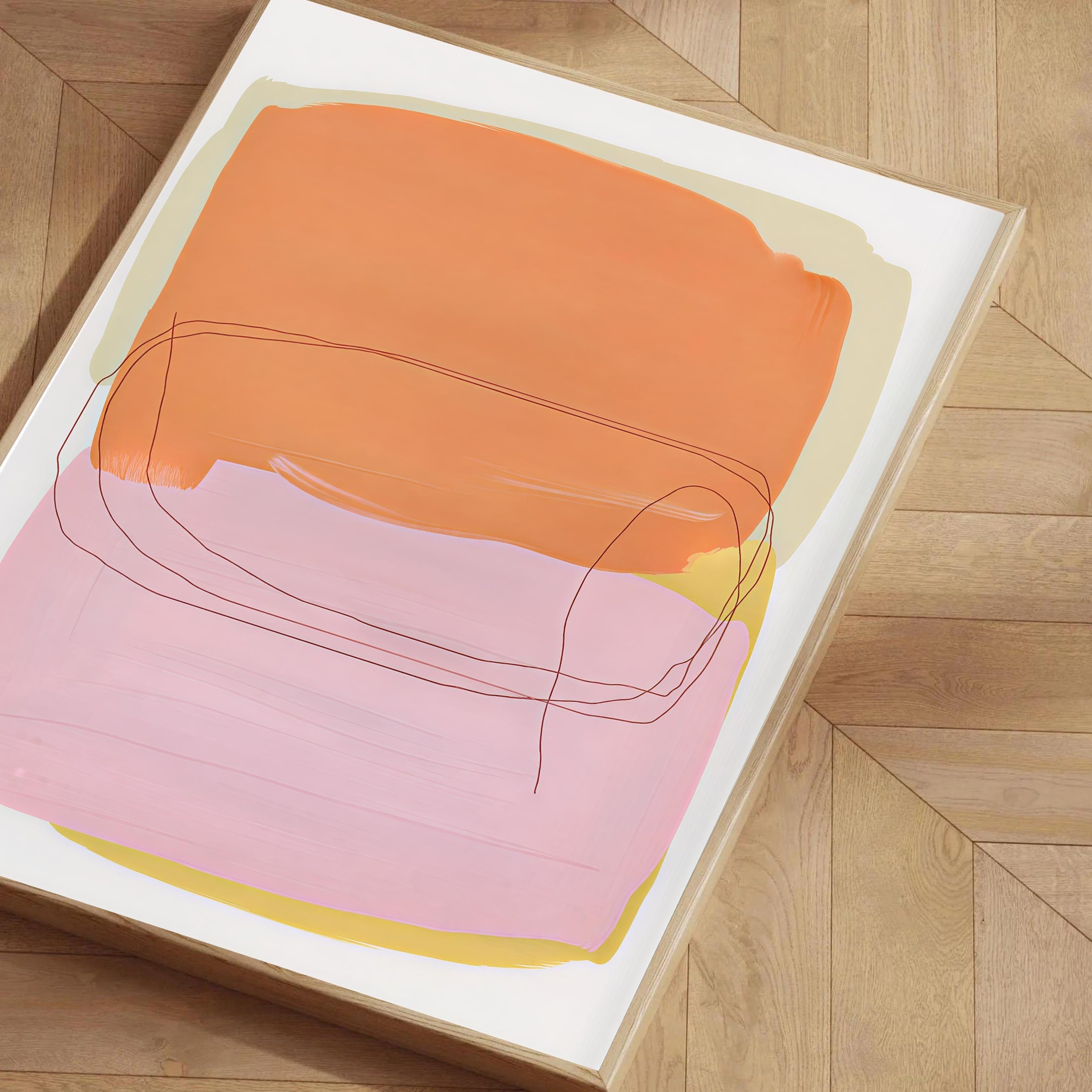 Minimalist abstract wall art print
