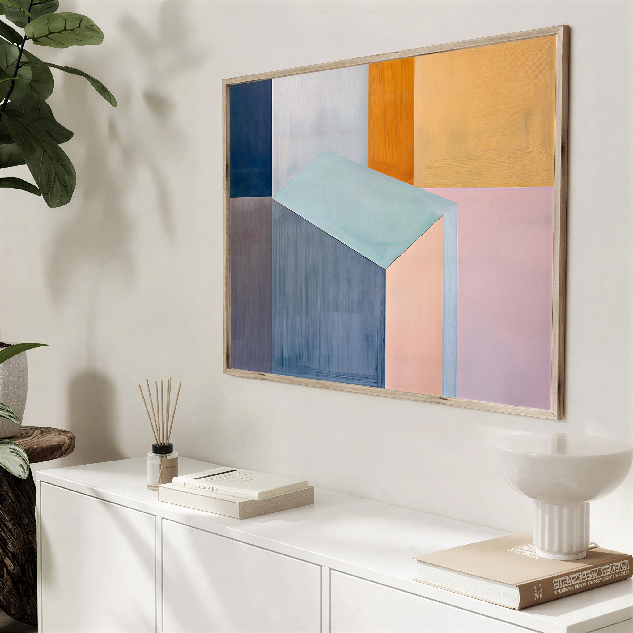 Geometric Abstract Wall Art Print