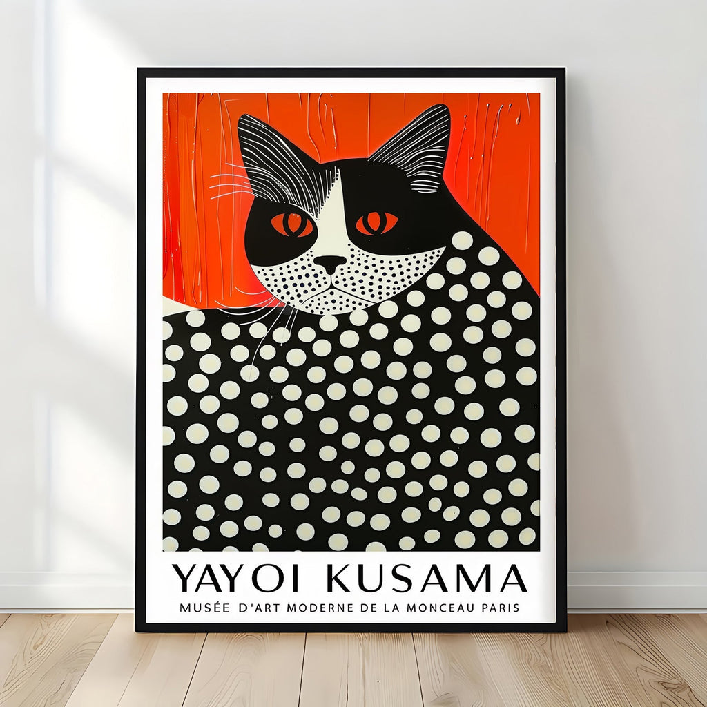 Ploka Dot Cat Print
