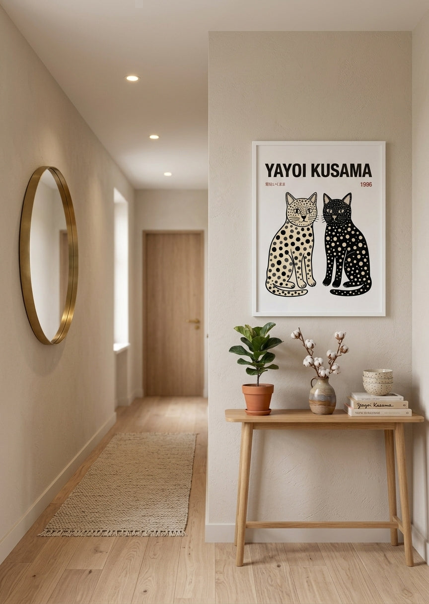 Yayoi Kusama Cats Tokyo 1996 Poster