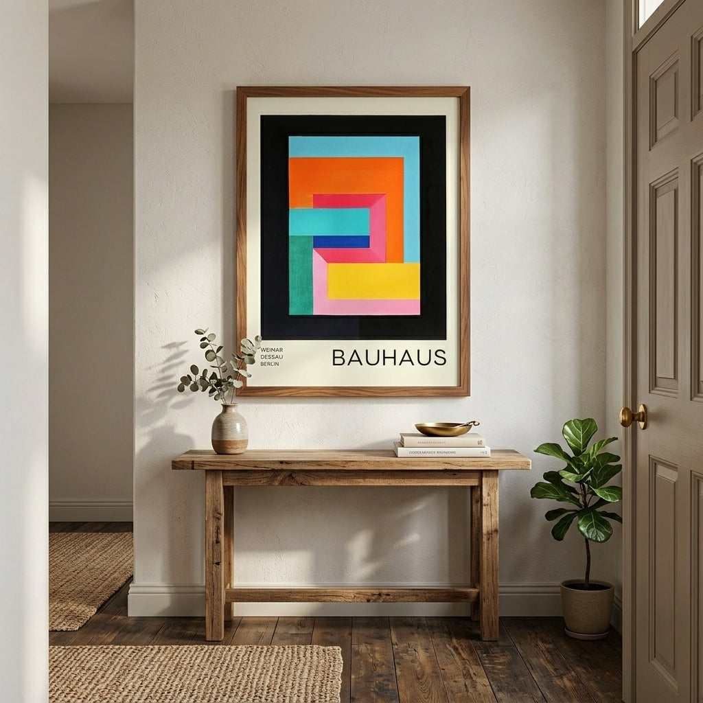 Bauhaus Geometric Abstract Art Print