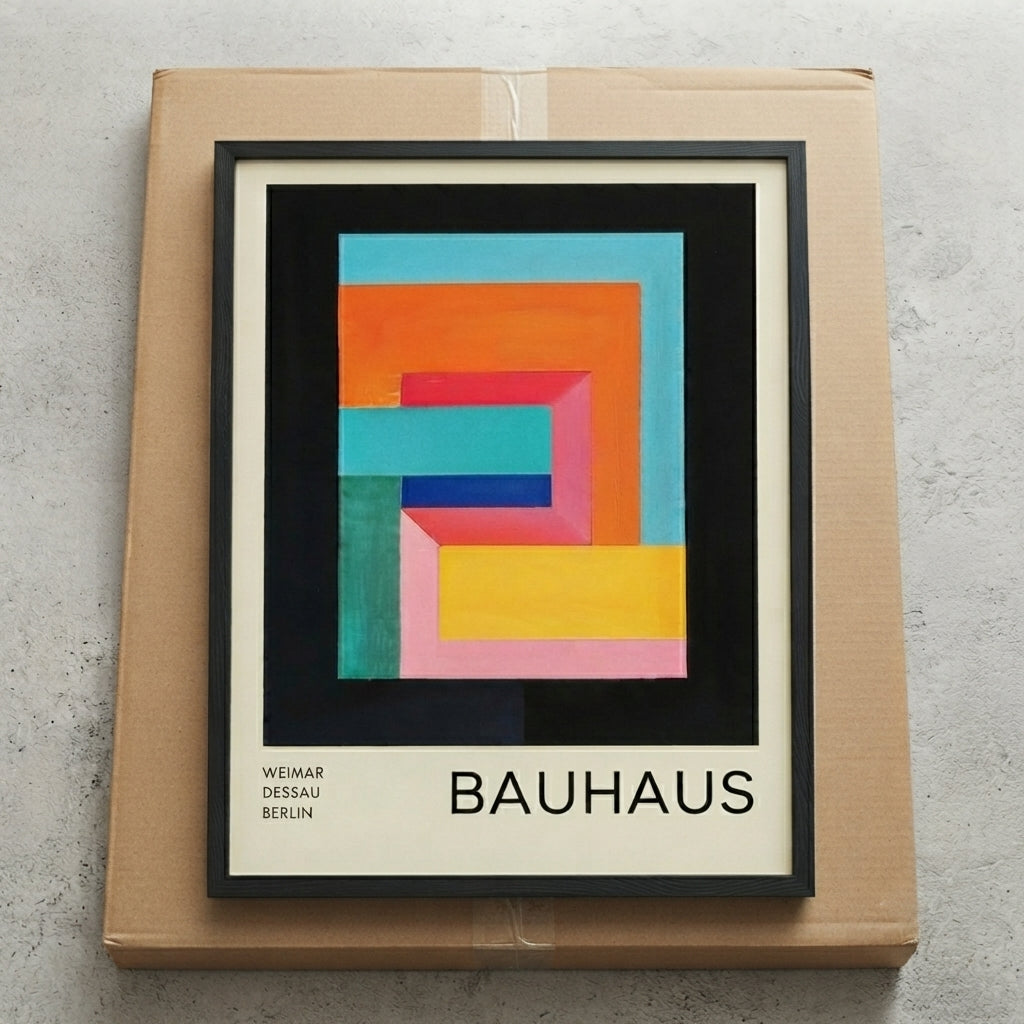 Bauhaus Geometric Abstract Art Print