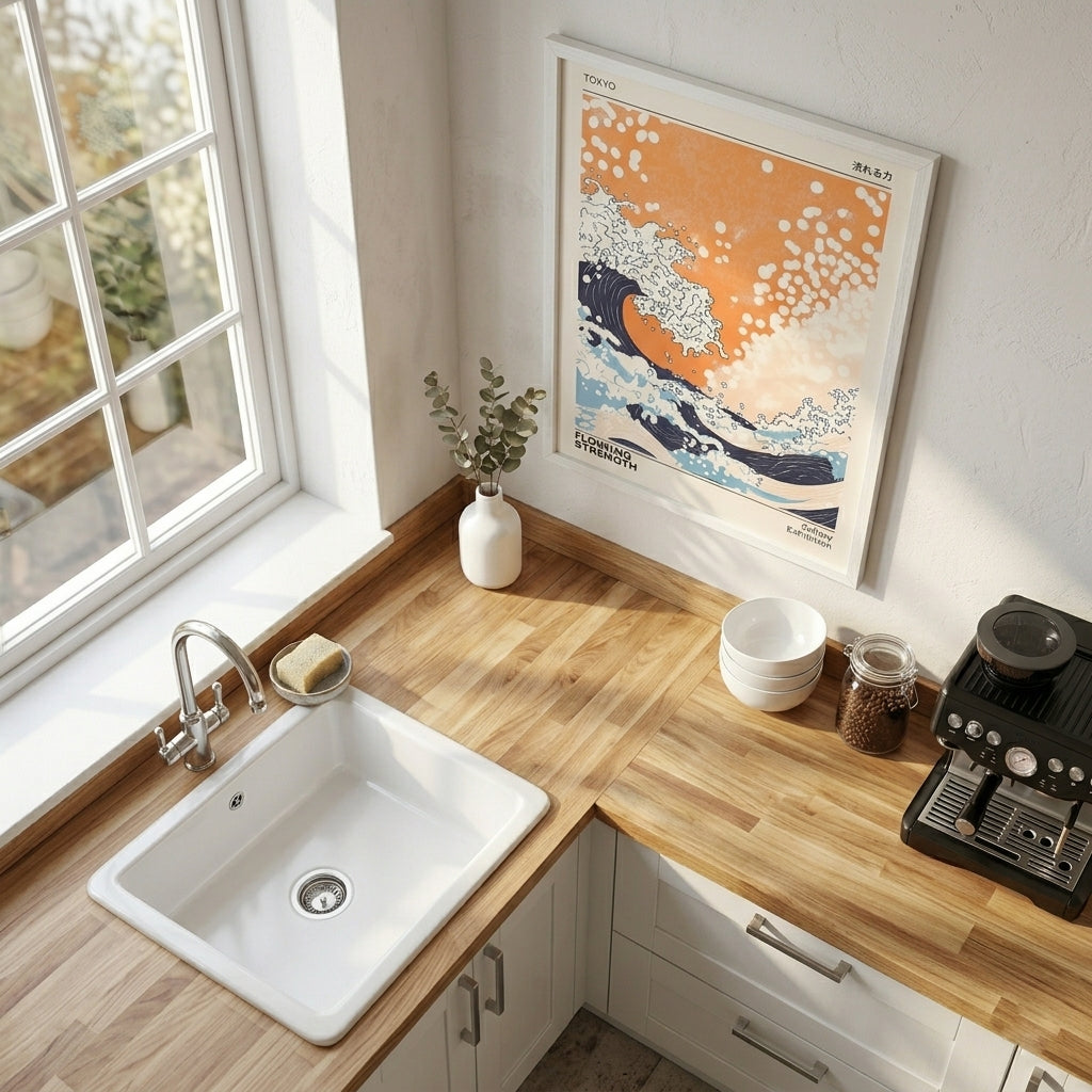 Japanese Wave Print – Tokyo Gallery Exhibition Wave Poster