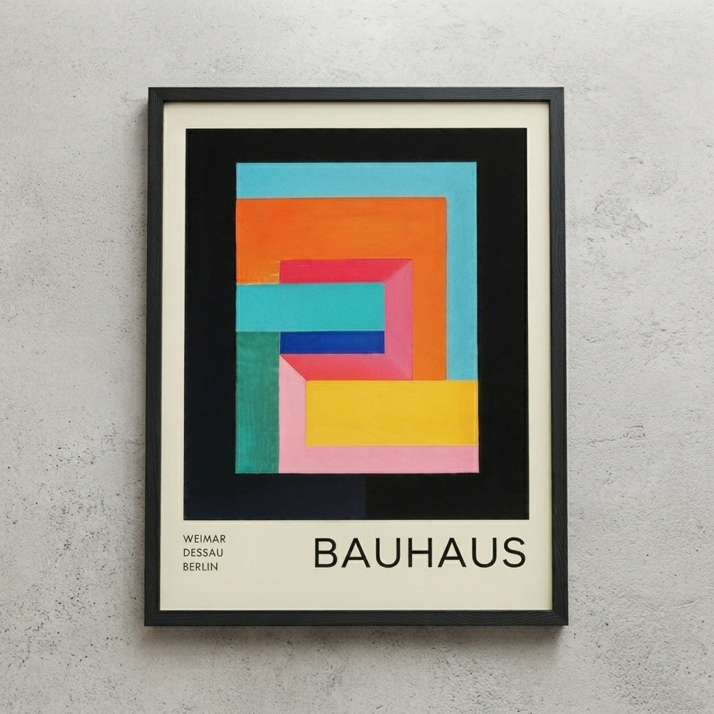 Bauhaus Geometric Abstract Art Print