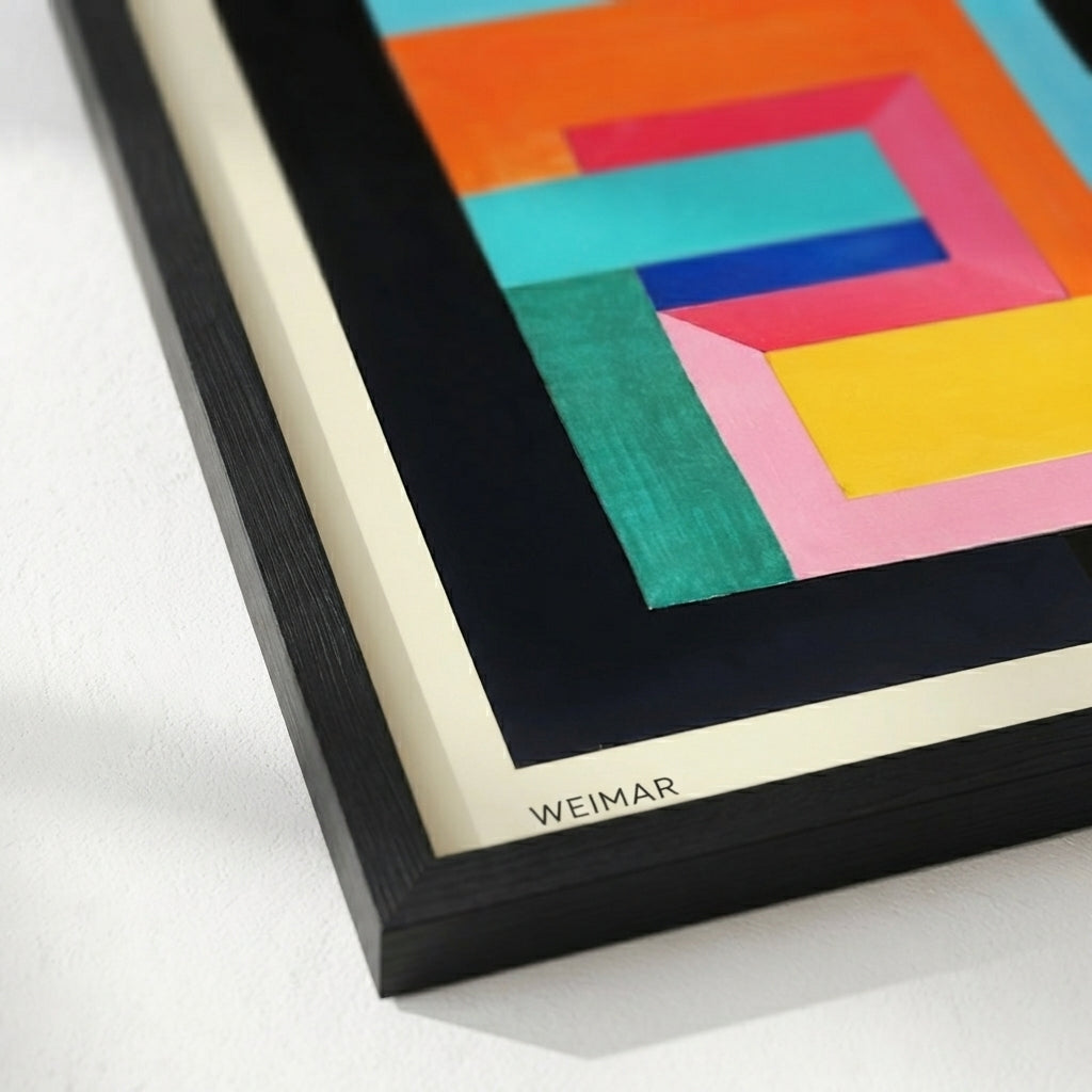 Bauhaus Geometric Abstract Art Print