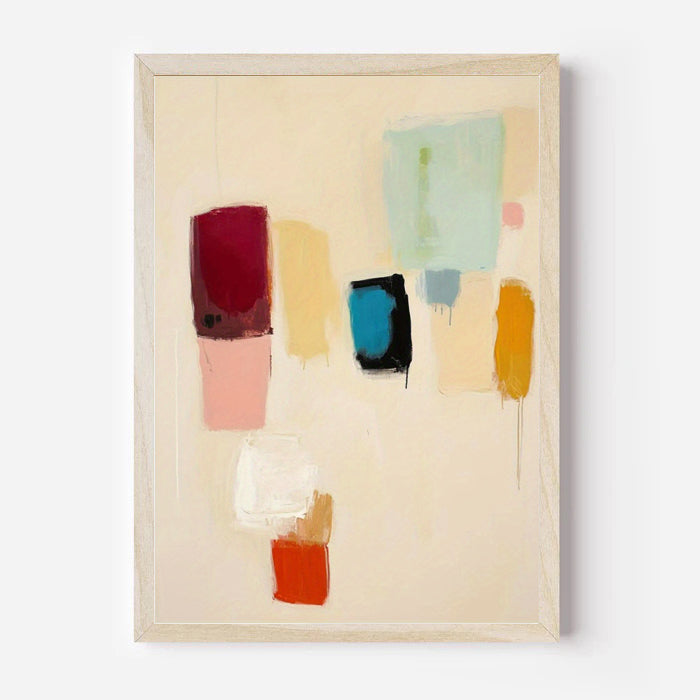 Color Minimalist Abstract Wall Art Print