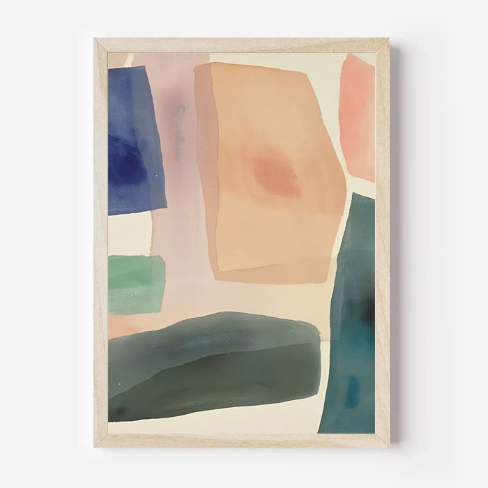 Modern Abstract Pastel Wall Art Print