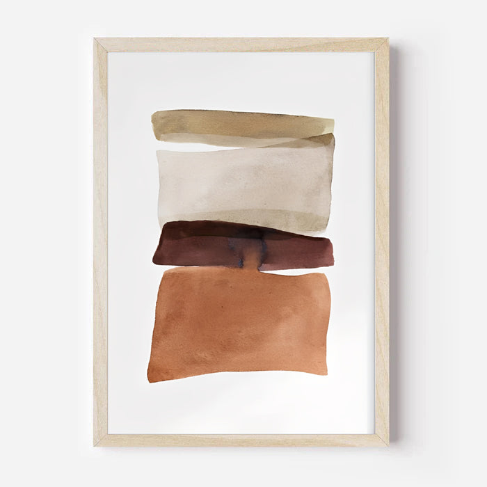 Abstract Wall Art Print in Neutral Tones