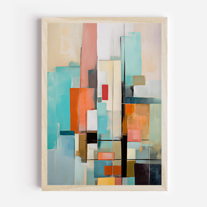 Abstract Geometric Wall Art Print