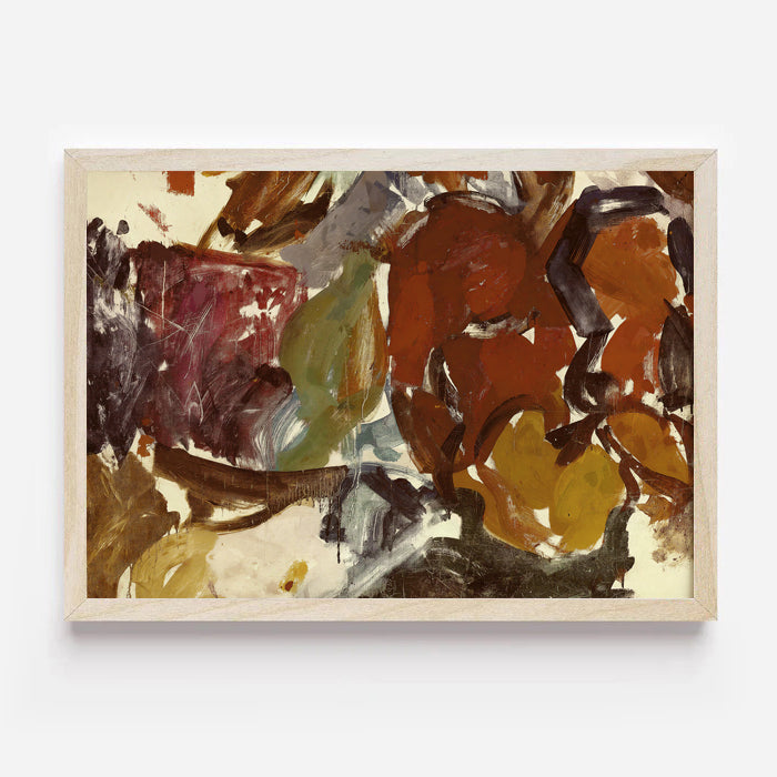 Warm Earthy Abstract Art Print
