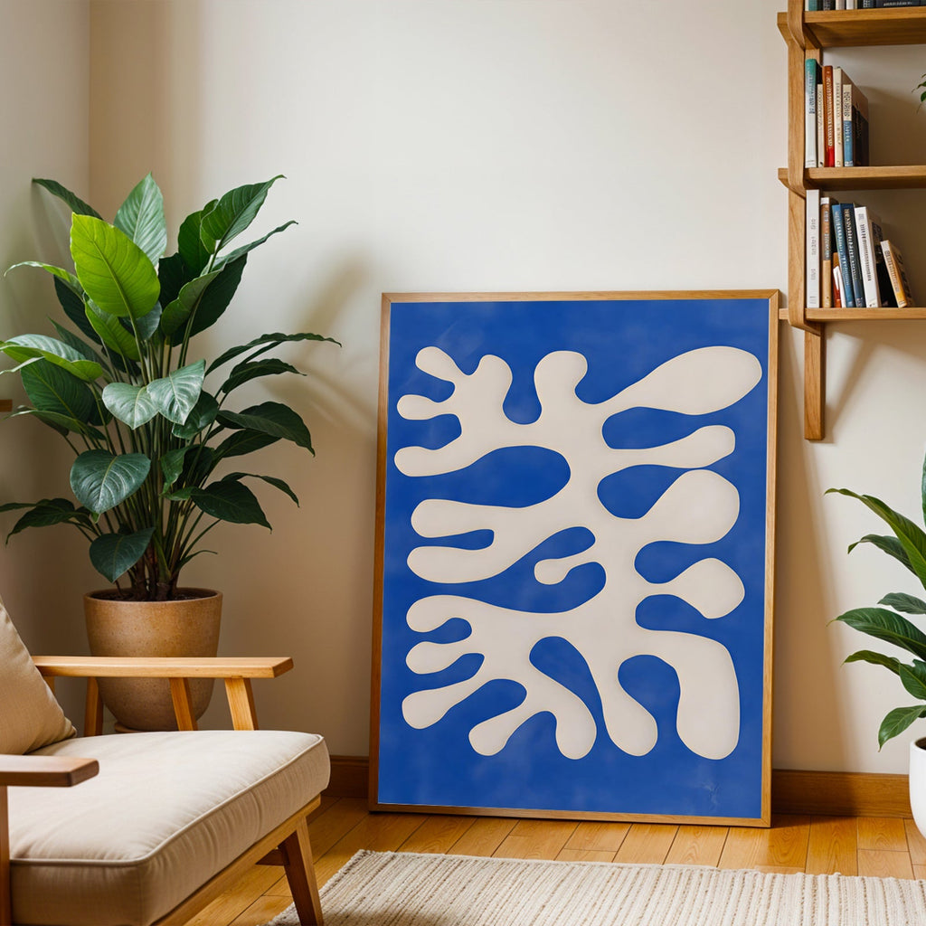 Modern abstract organic wall art print