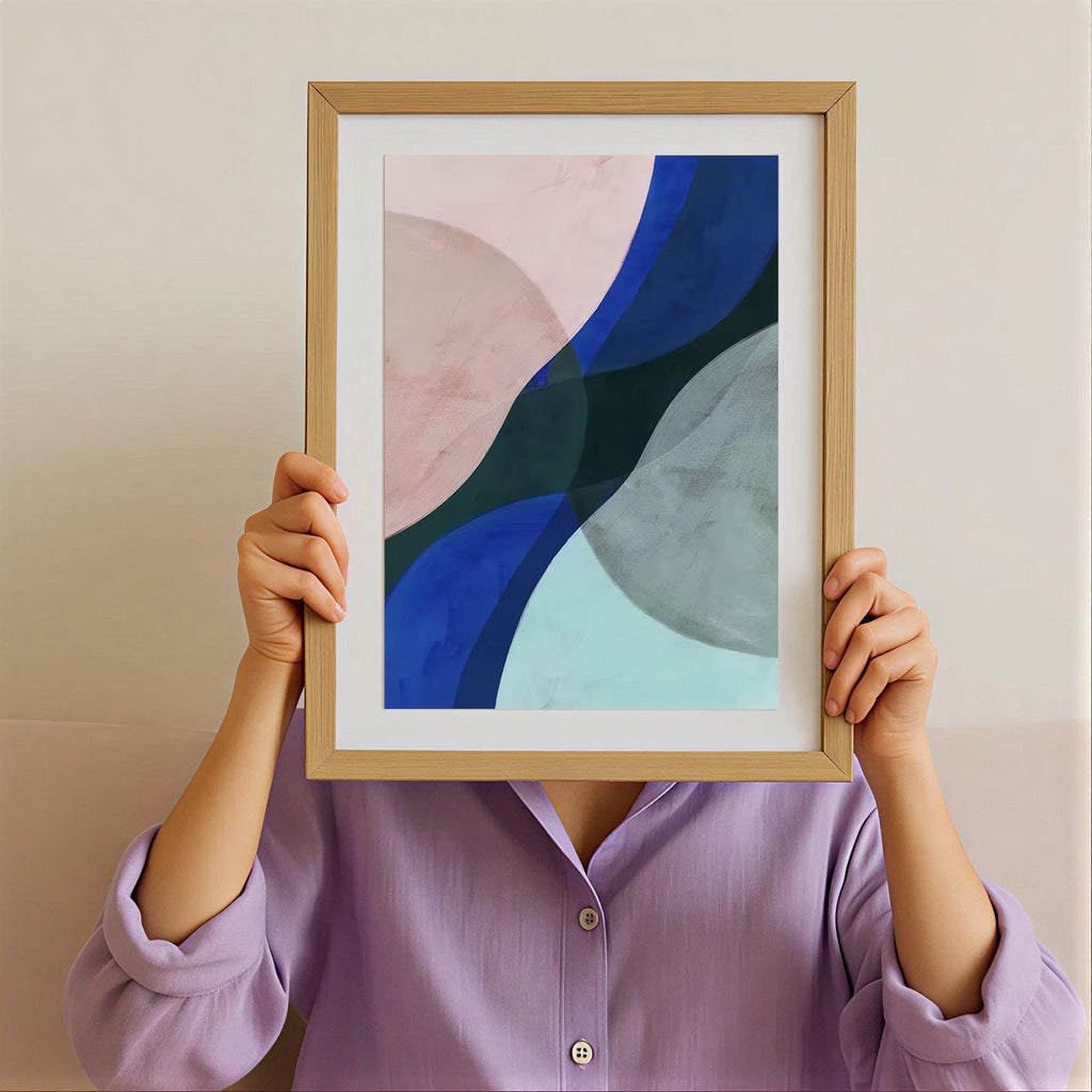 Geometric Modern Abstract Wall Art Print