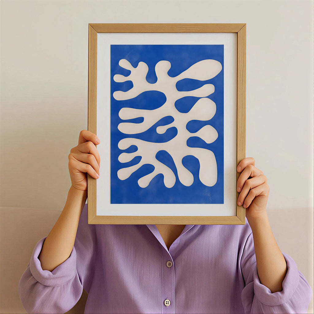 Modern abstract organic wall art print