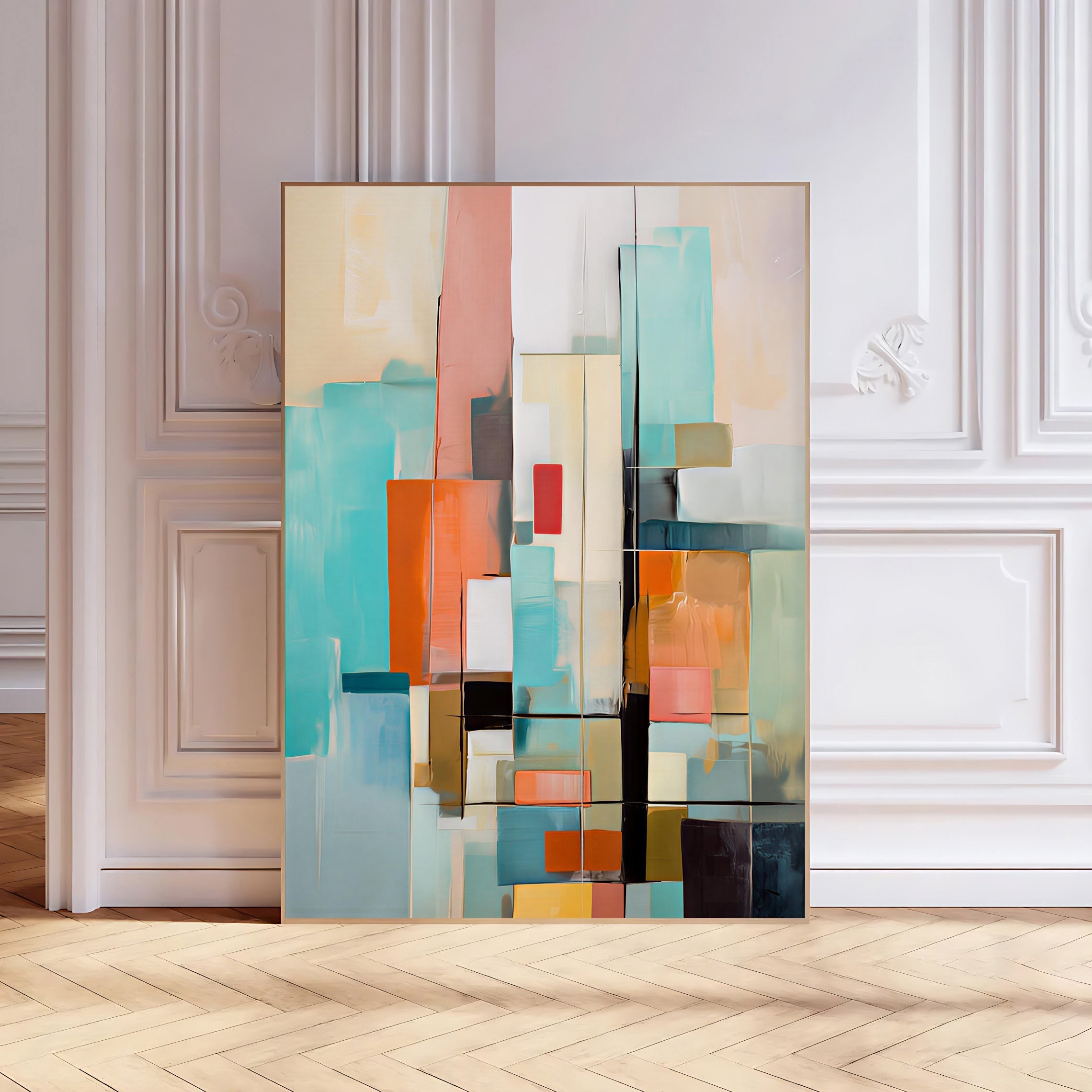 Abstract Geometric Wall Art Print