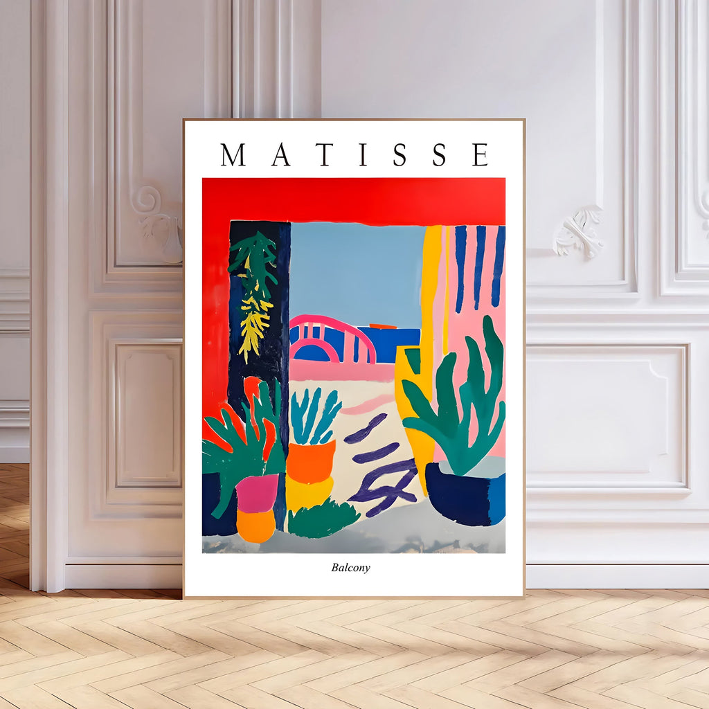 Henri matisse inspired interior plant artwork