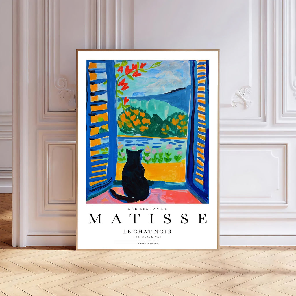 Matisse Inspired Cat Art Print