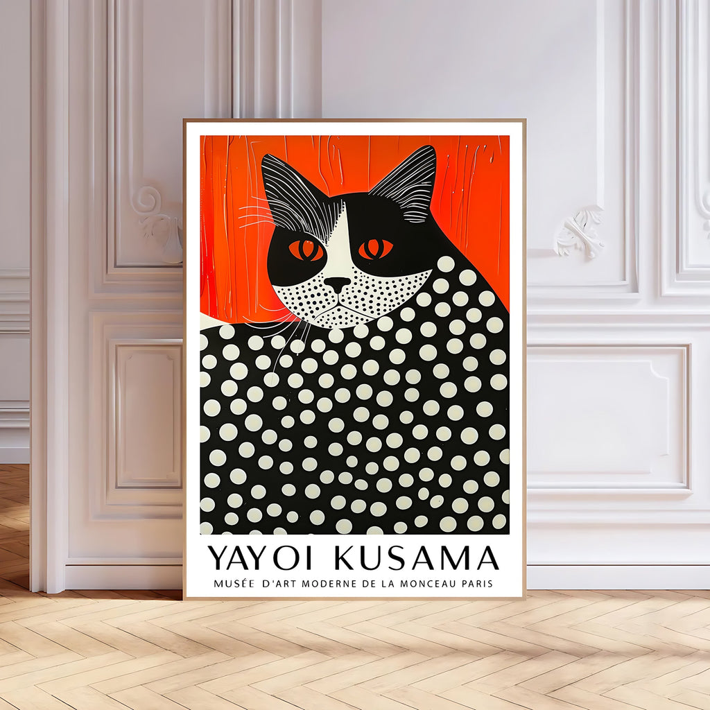 Ploka Dot Cat Print