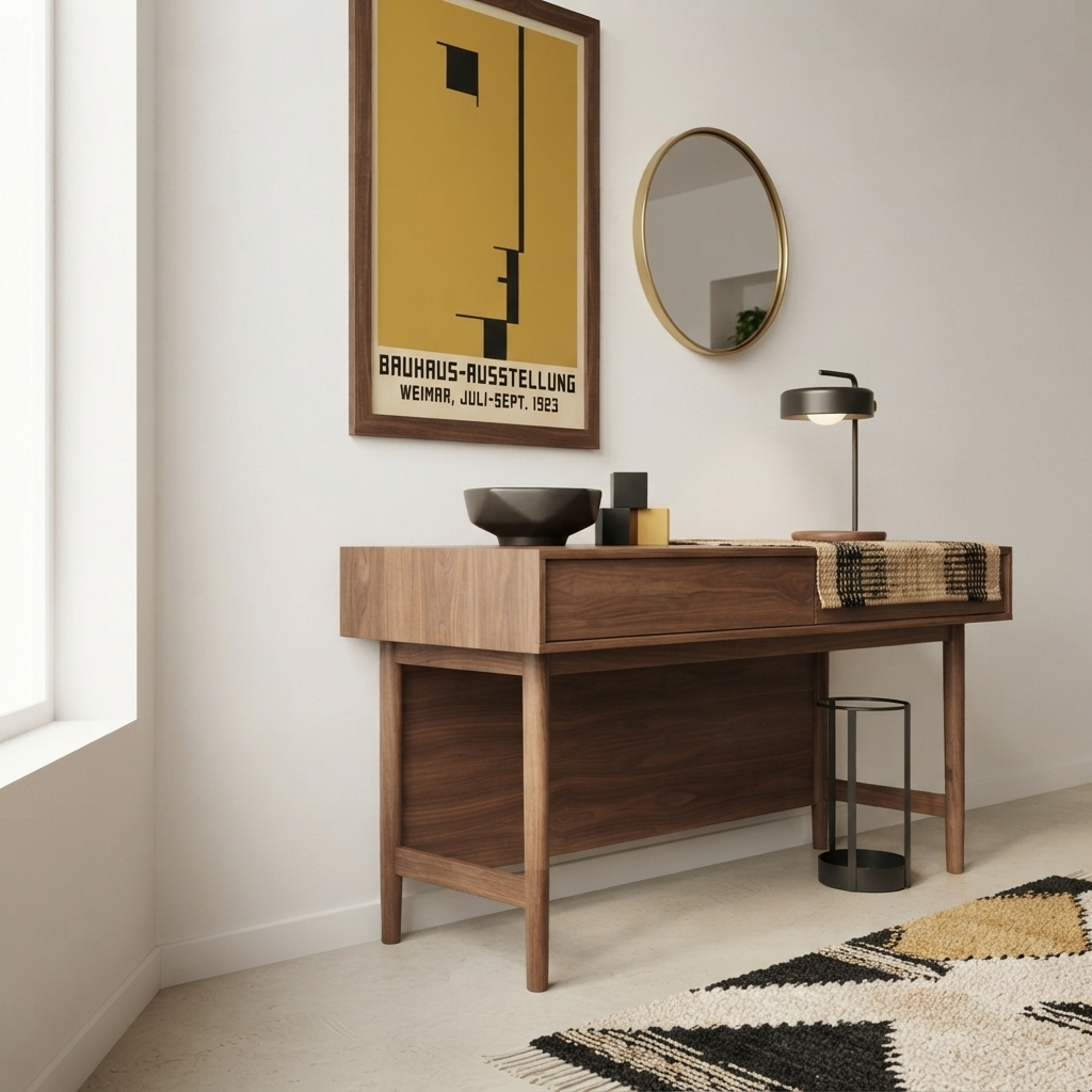 Minimalist geometric Bauhaus exhibition art print