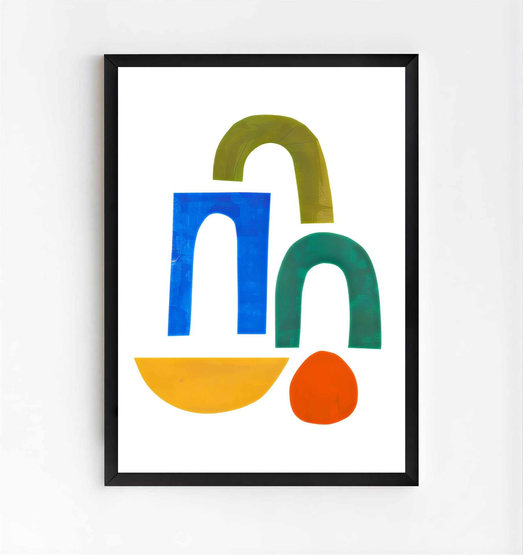 Colorful Minimalist Abstract Wall Art Print