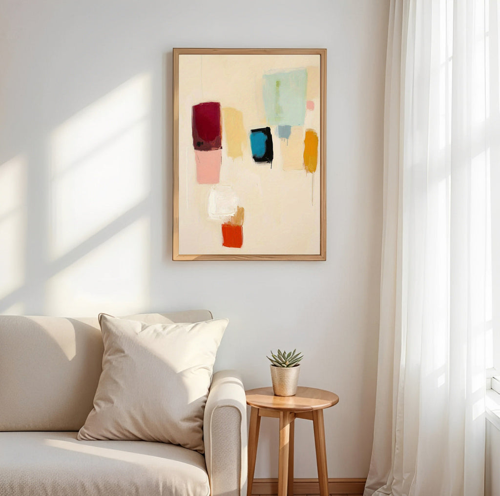 Color Minimalist Abstract Wall Art Print