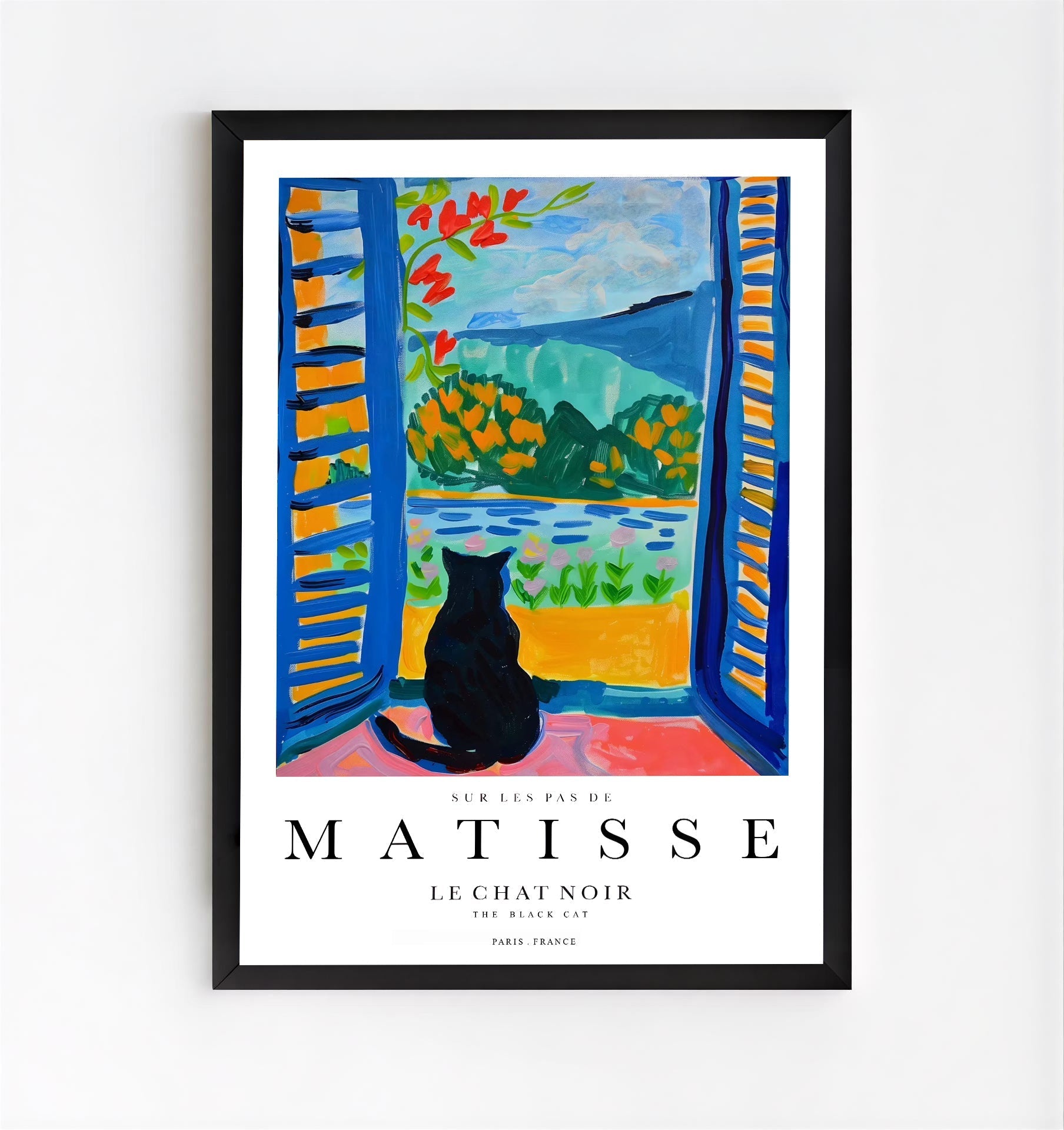 Matisse Inspired Cat Art Print