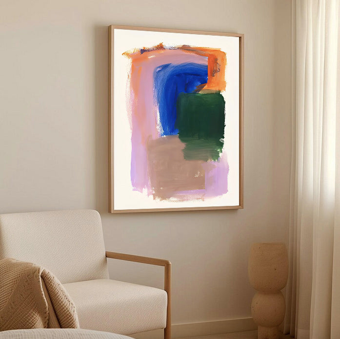 Colorful Modern Abstract Art Print
