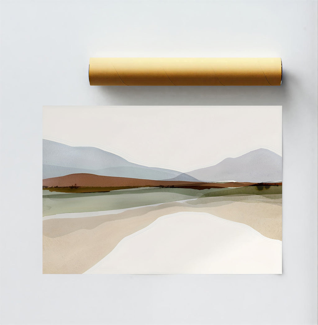 Watercolor Landscape Art Print