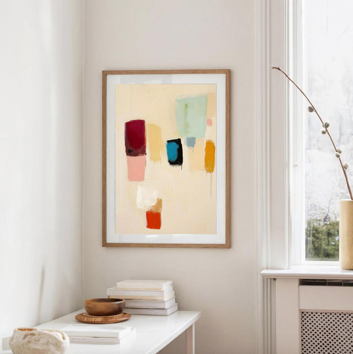 Color Minimalist Abstract Wall Art Print