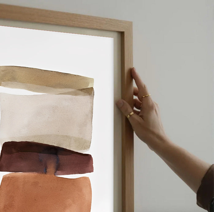 Abstract Wall Art Print in Neutral Tones
