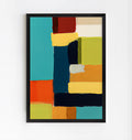 Mid century modern geometric art print