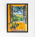 Matisse-inspired window view art print