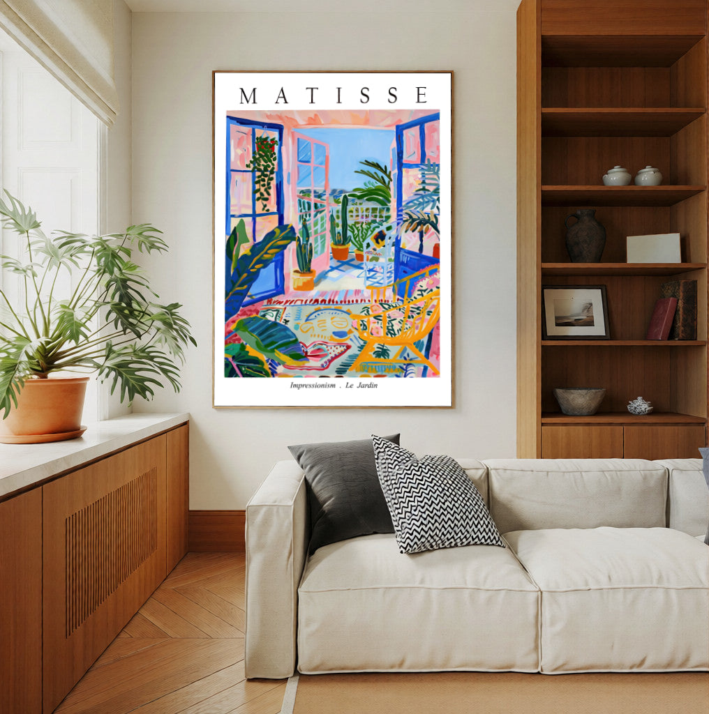 Matisse Le Jardin Exhibition Poster - Colorful Balcony Wall Art