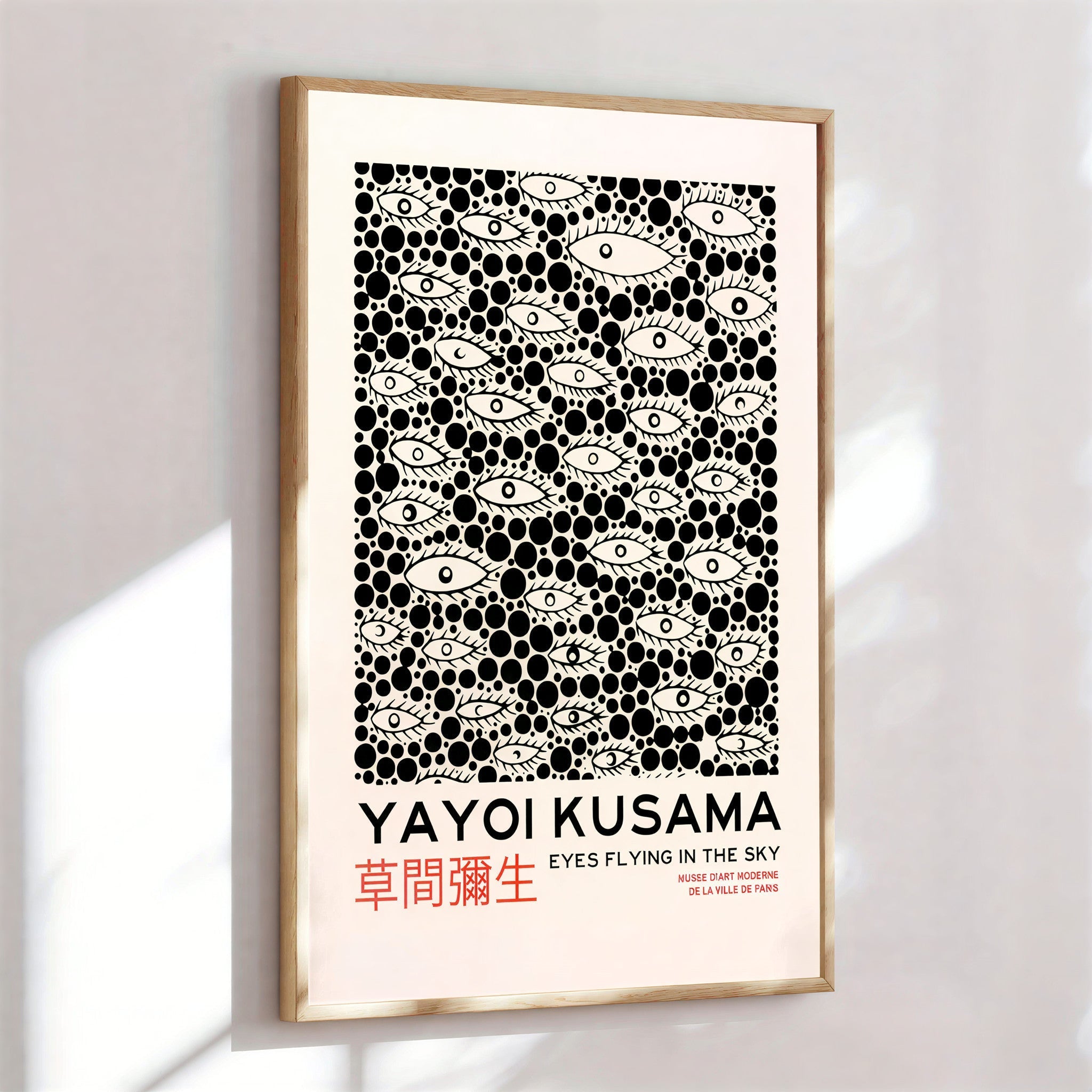 Yayoi-Kusama Inspired Poster Dots and Eyes