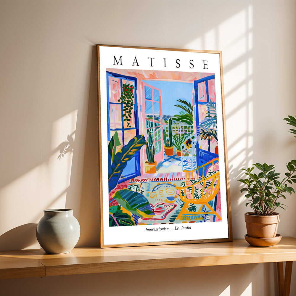 Matisse Le Jardin Exhibition Poster - Colorful Balcony Wall Art