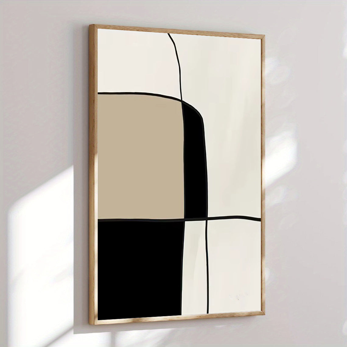 Neutral abstract wall art print