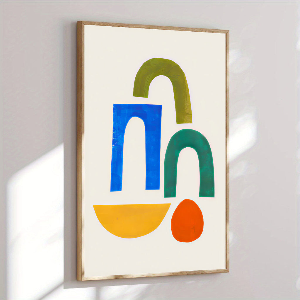 Colorful Minimalist Abstract Wall Art Print