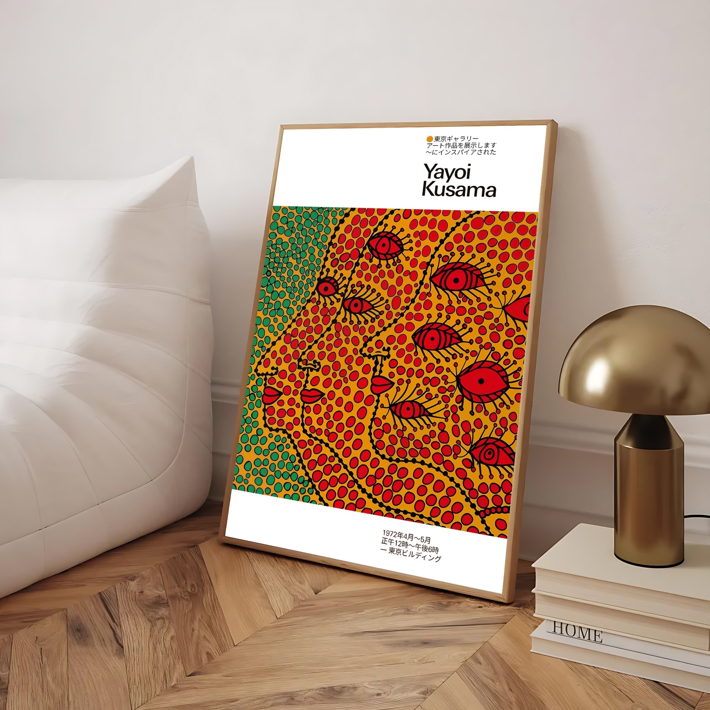 Abstract Dotted Faces Print