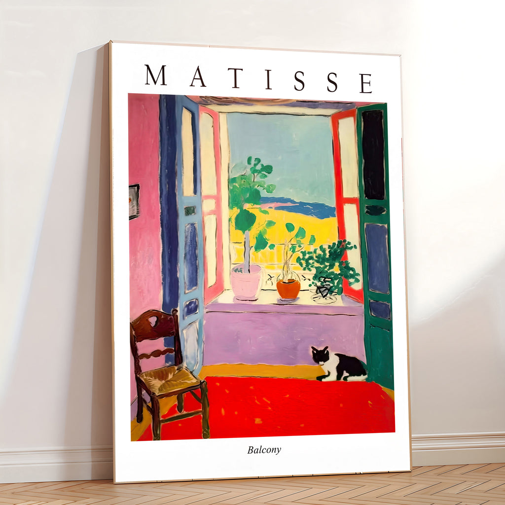 Matisse style balcony art print