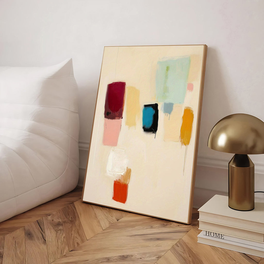 Color Minimalist Abstract Wall Art Print