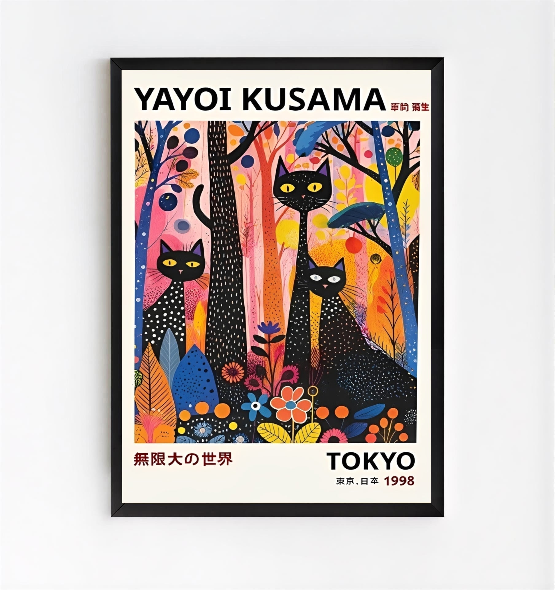 Yayoi Kusama Black Cats